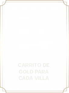 Carrito de golf para cada villa